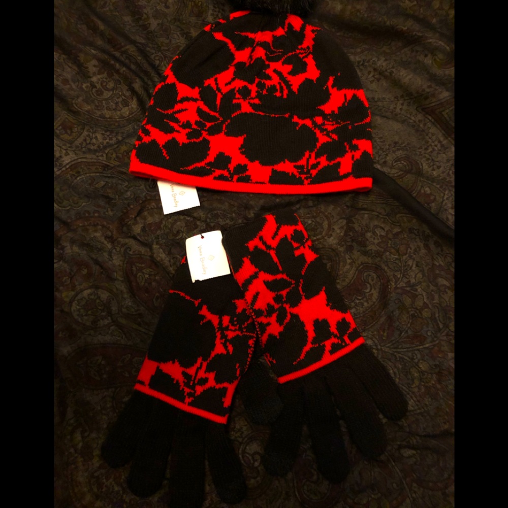 Very Bradley Winter Hat and Gloves Brand New